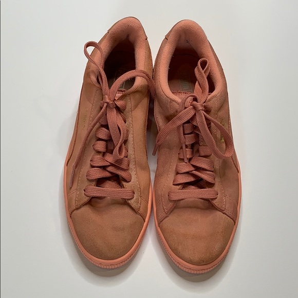 Puma Shoes - Puma Pink Suede Sneakers